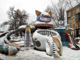 Eğlenceli Kiev çocuk parkından kareler