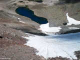 Göle inen dik kar kulvarı