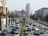 Şam\'ın modern caddeleri.